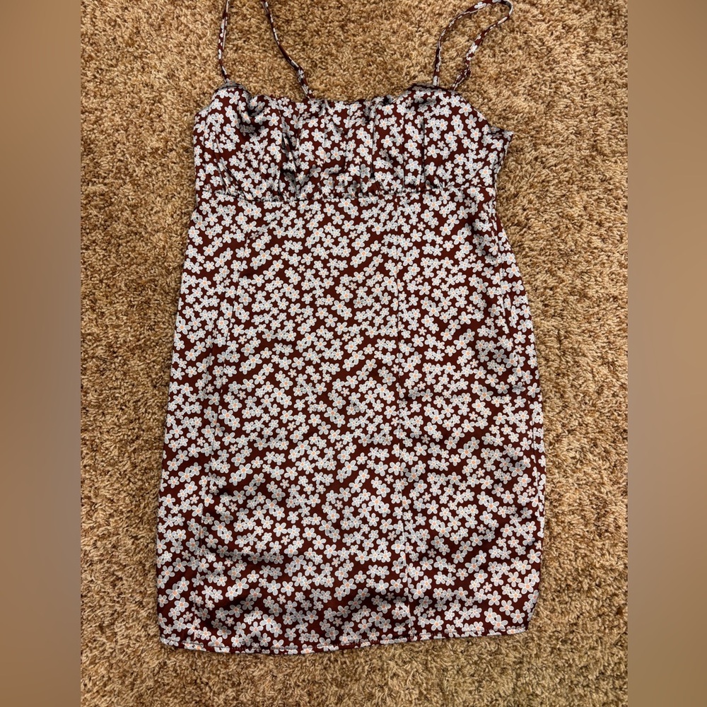 Pacsun LA hearts satin floral mini dress